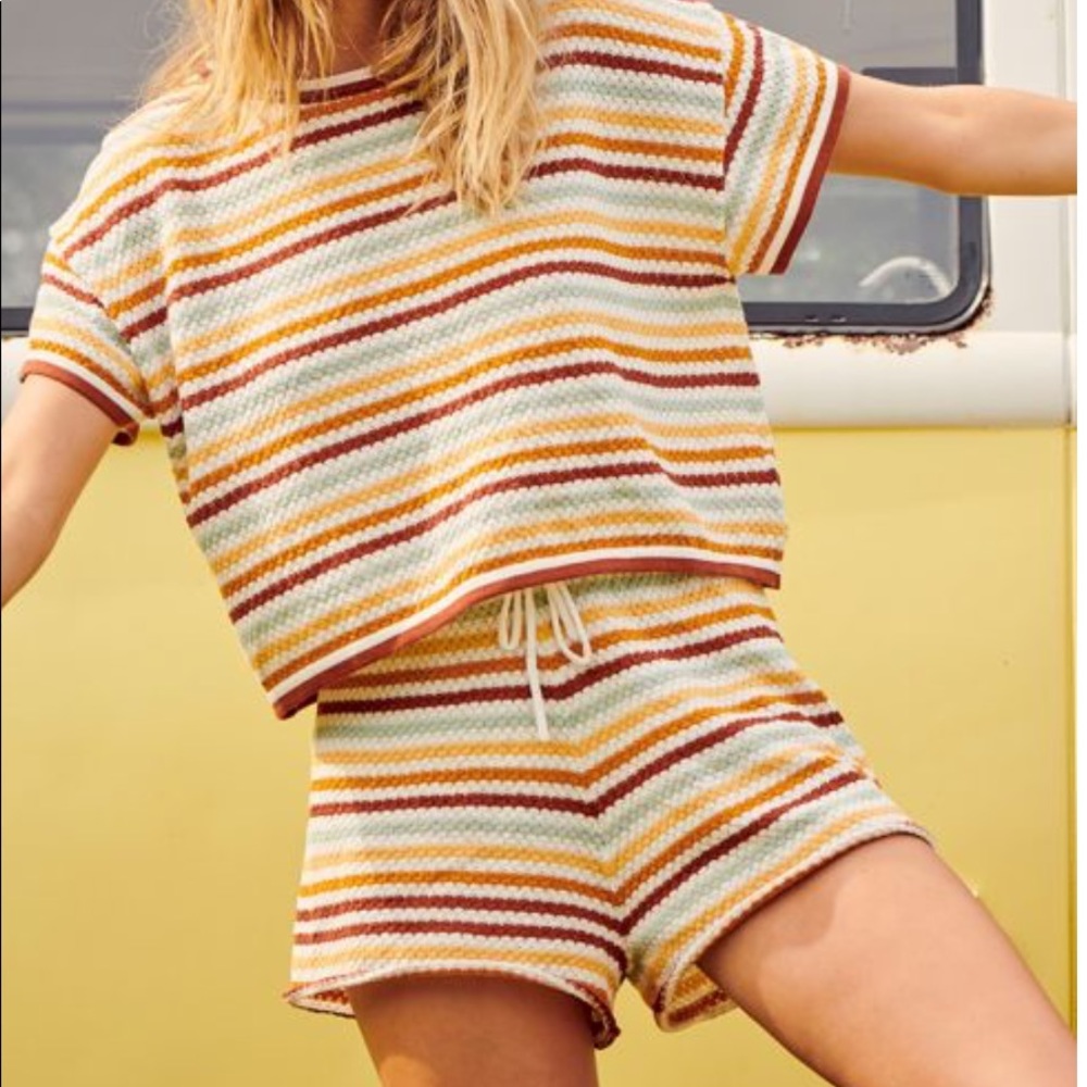 Ghanda Nancy Knit Island Shorts NWT